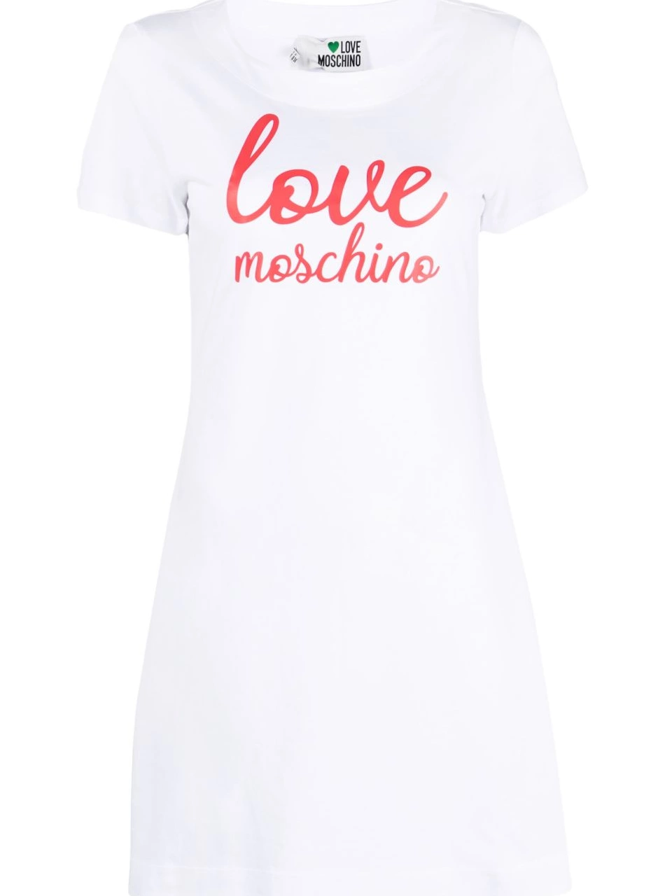 logo-print dress Women T-shirt Moschino cotton Love 0426
